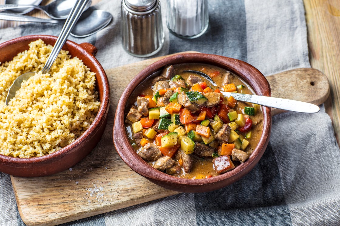 Kremet kjøttgryte med bulgur