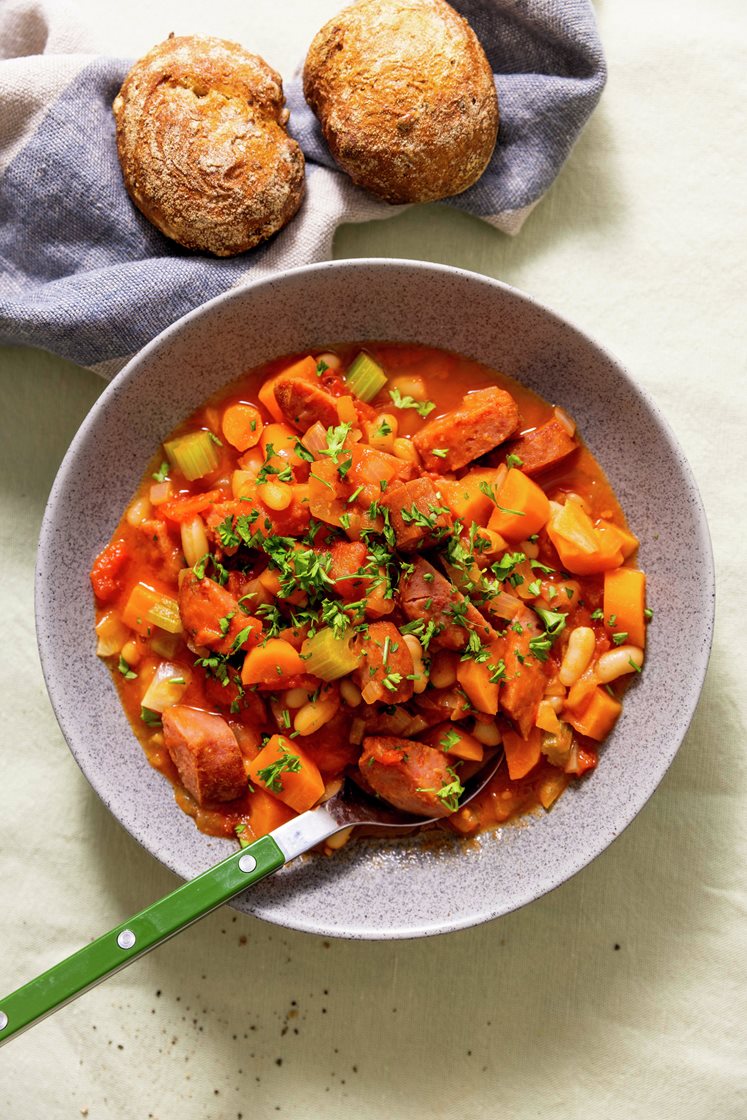 Cassoulet med linqueca og butterbeans