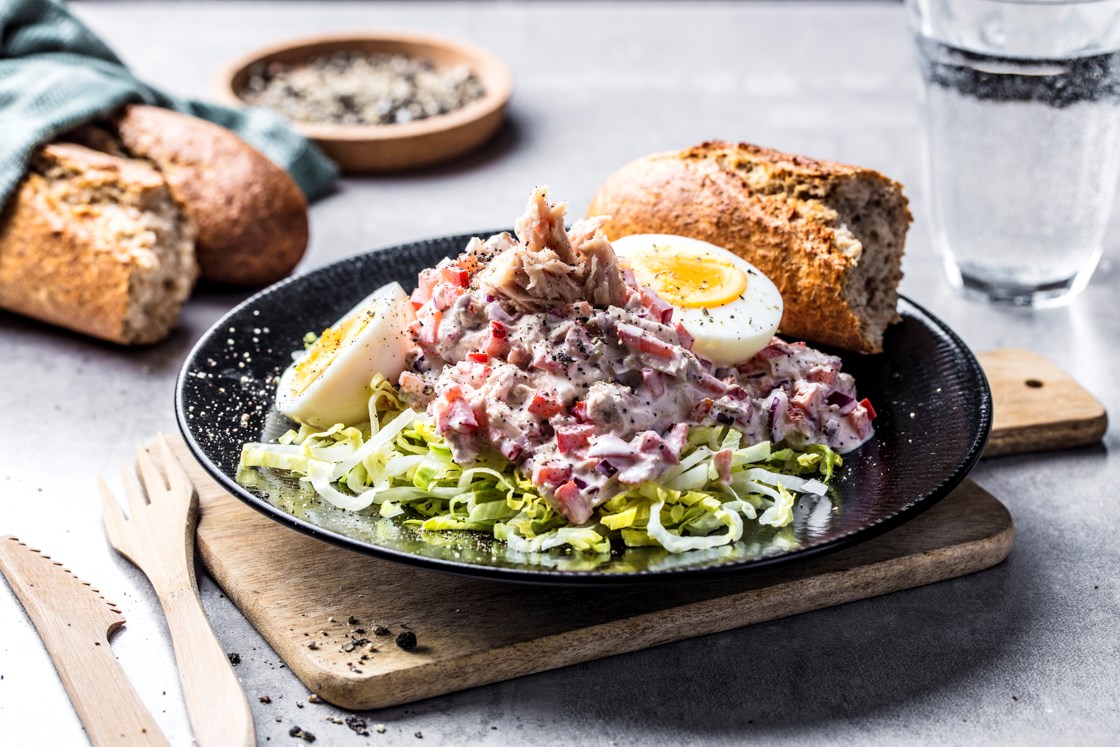 Tunfisksalat med bagetter