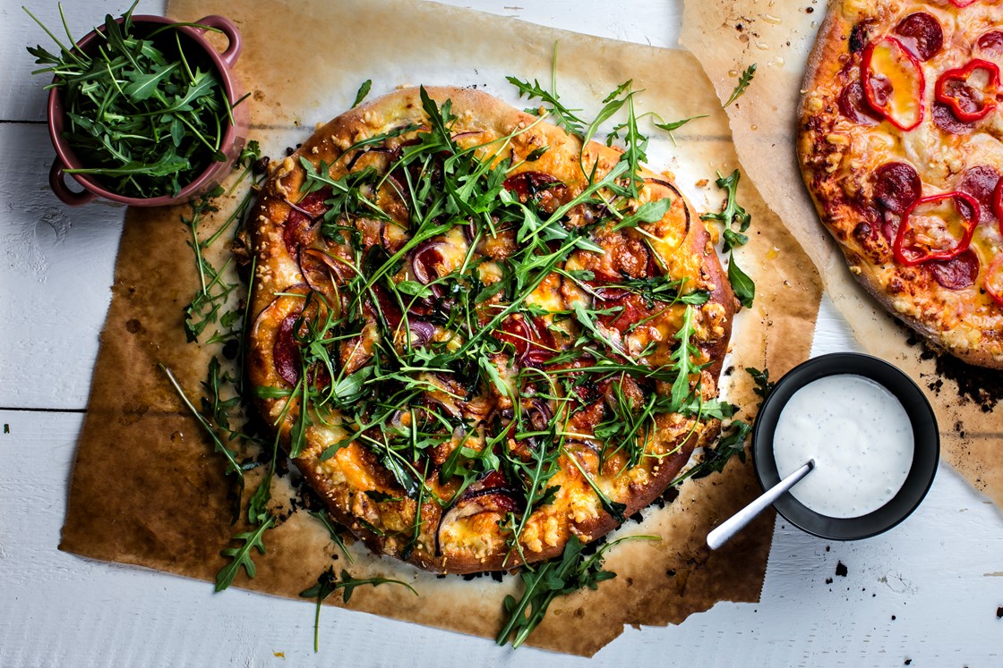 Pizza: Meat Lover og Pizza Blanca 