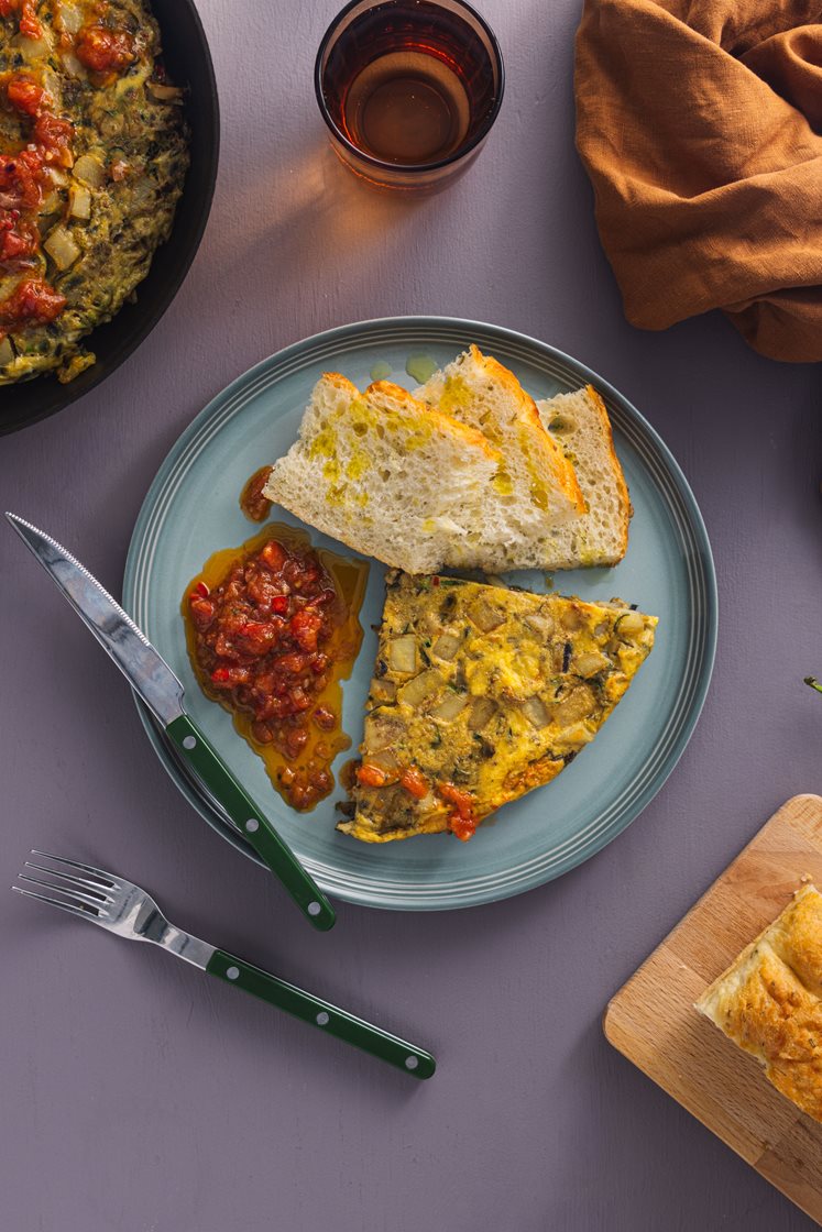 Spansk tortilla med squash