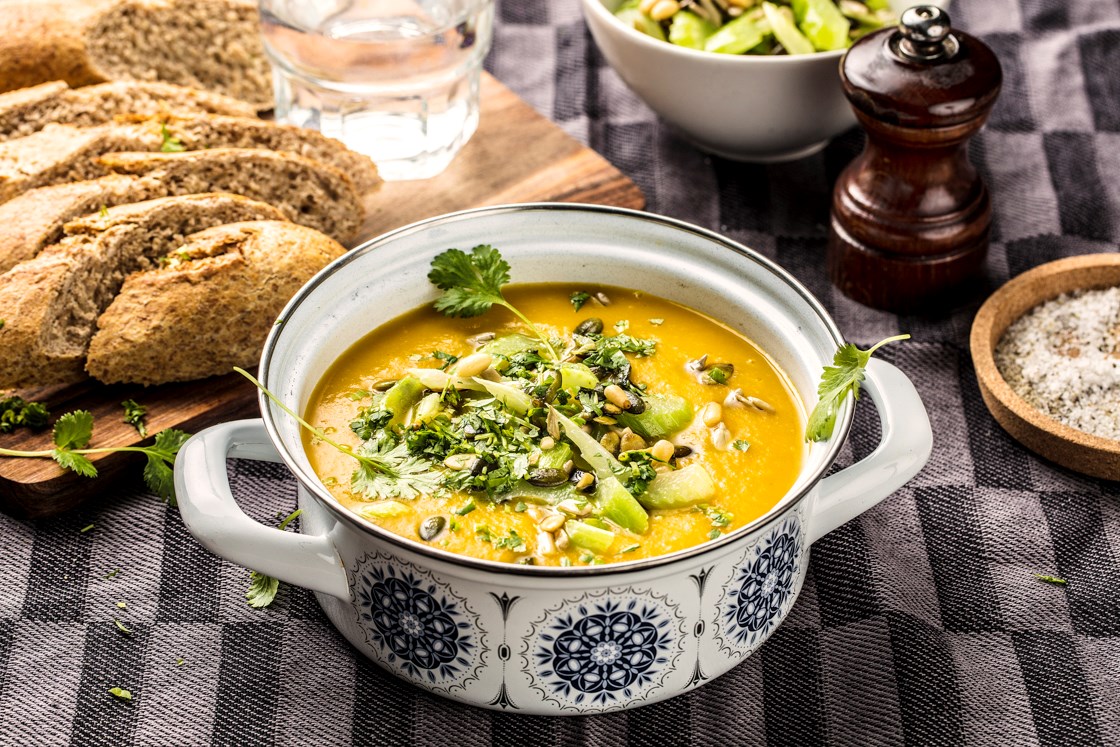 Gulrot- og ingefærsuppe