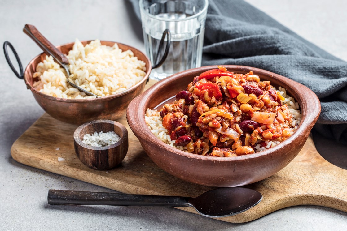 Chili con carne med ris