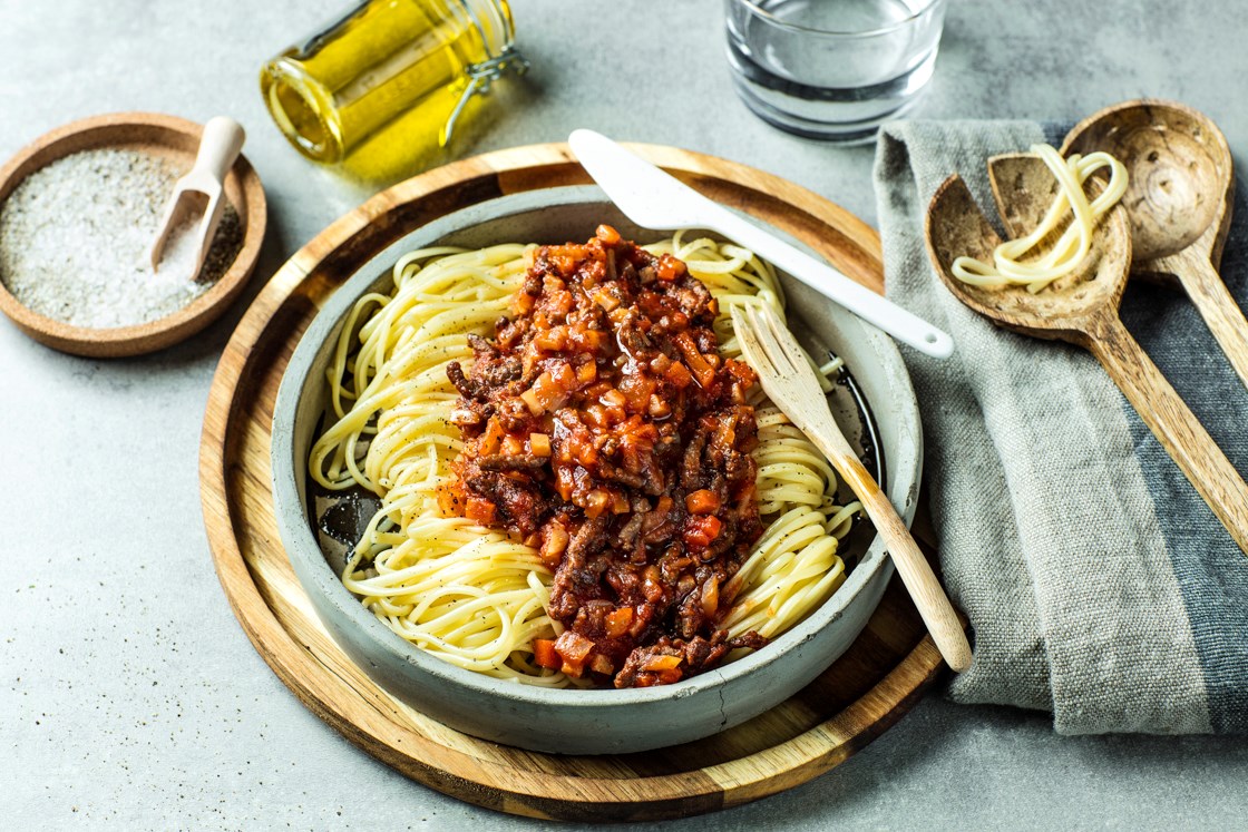 Pasta linguini med kjøttsaus