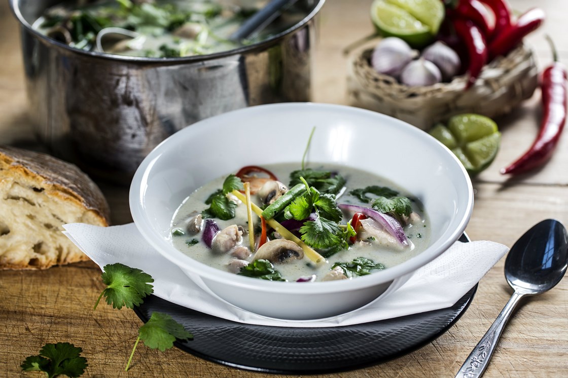 Green curry suppe