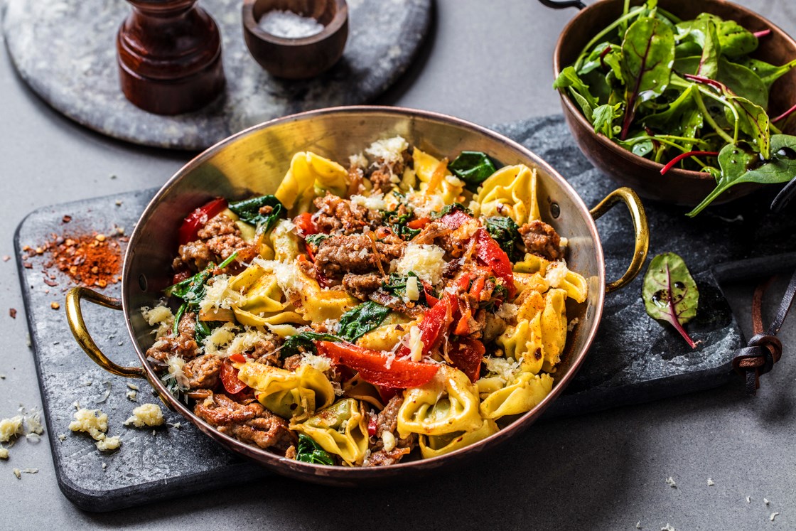 Tortellini med spinat