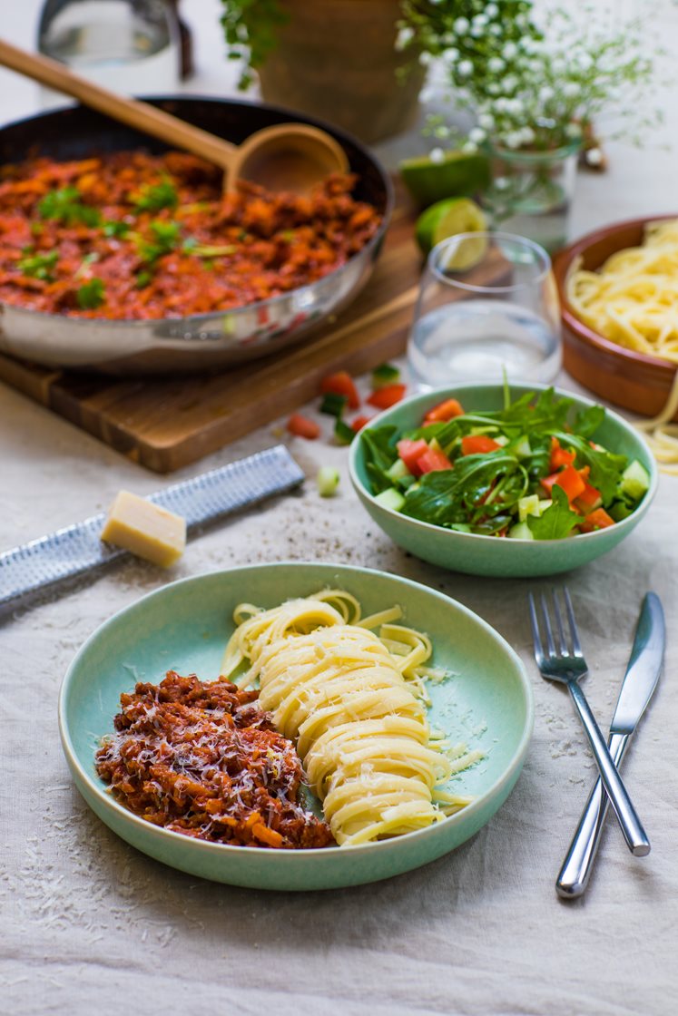 Hjemmelaget pasta bolognese