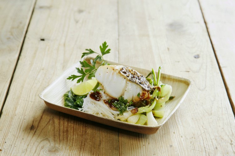 Wok med torsk og hoisinsaus