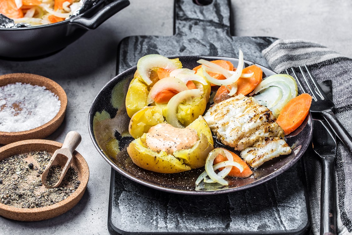 Grillet brosme med chillimajones