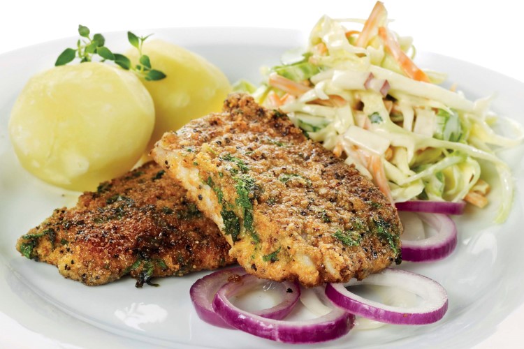Seibiff med coleslaw