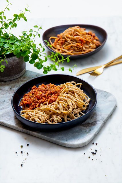 Hjemmelaget bolognese med fullkornspasta