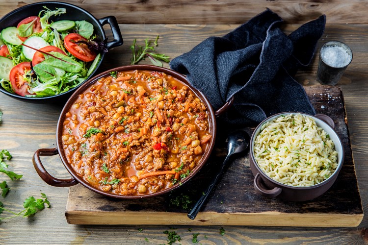 Spansk gryte med paprika og kikerter 
