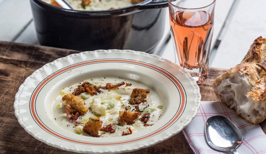 Blomkålsuppe med bacon                  