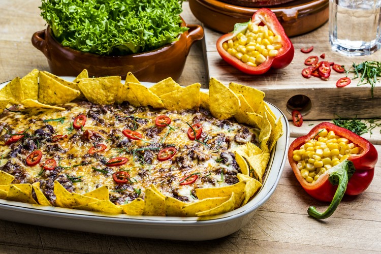 Supernachos med kjøttdeig	