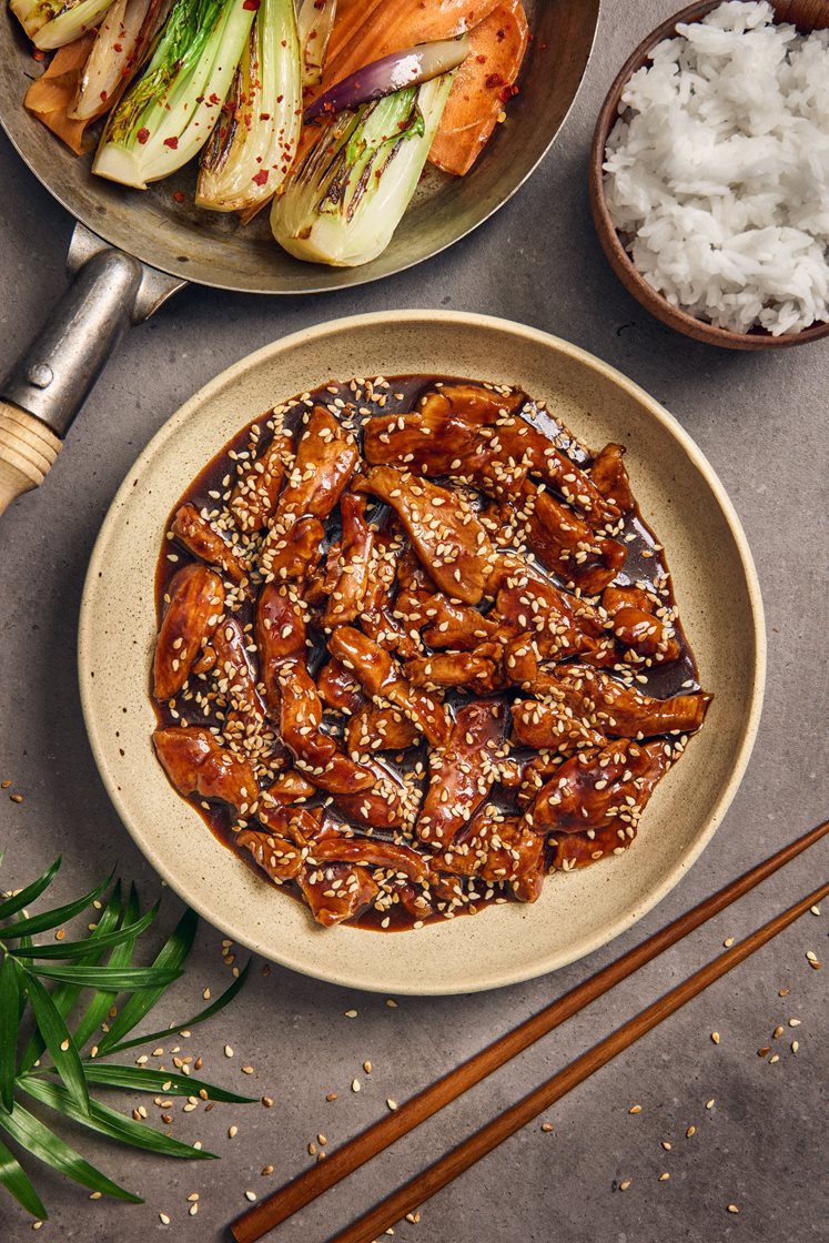 Chicken teriyaki - Sojastekt kyckling med sesamstekt pak choy