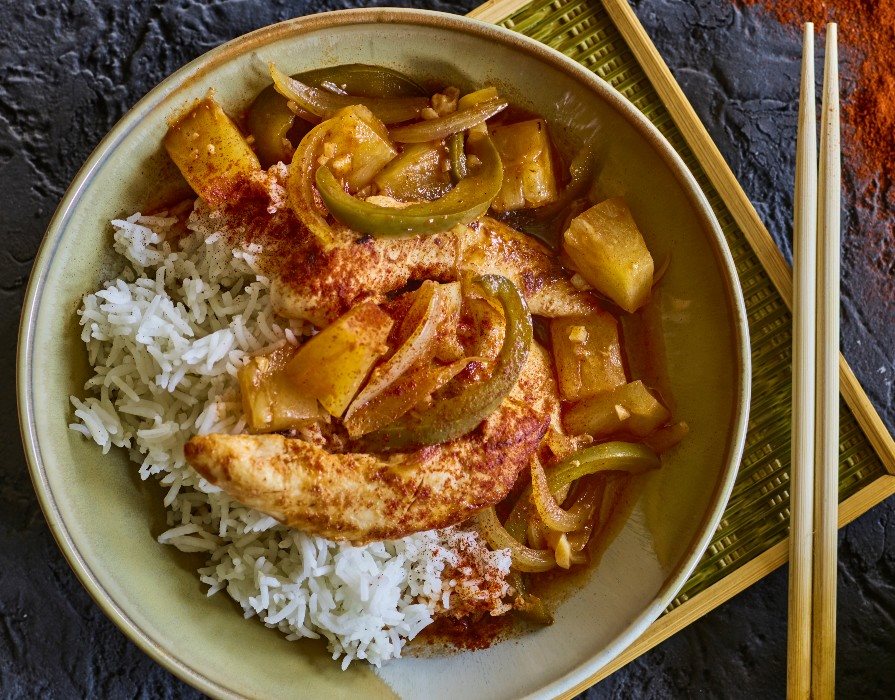 Sweet 'n sour med kylling