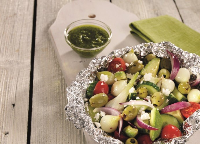 Grillsalat med fetaost