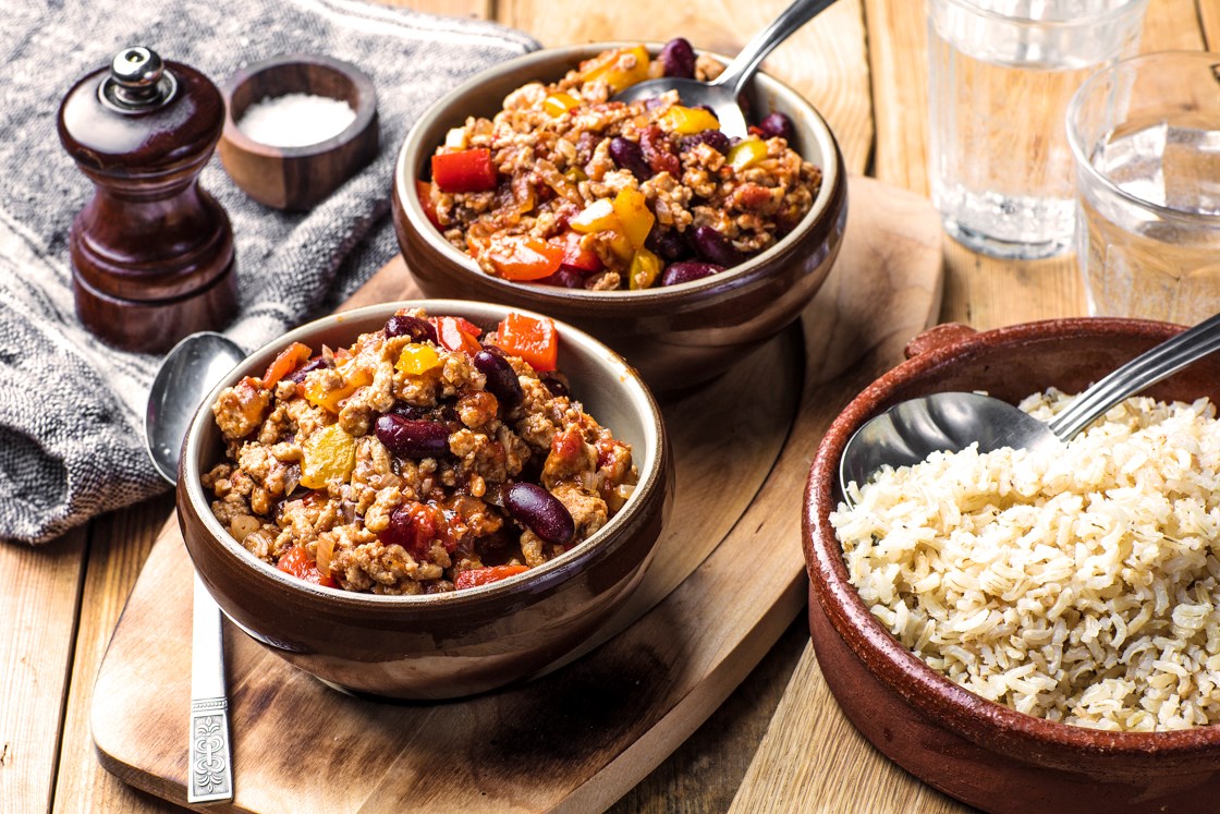 Chili con carne med ris