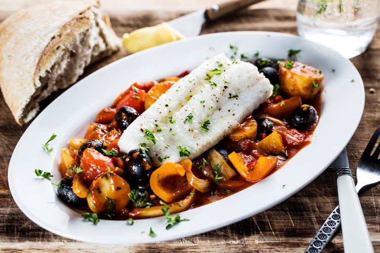 Torsk med bacalaogrønnsaker