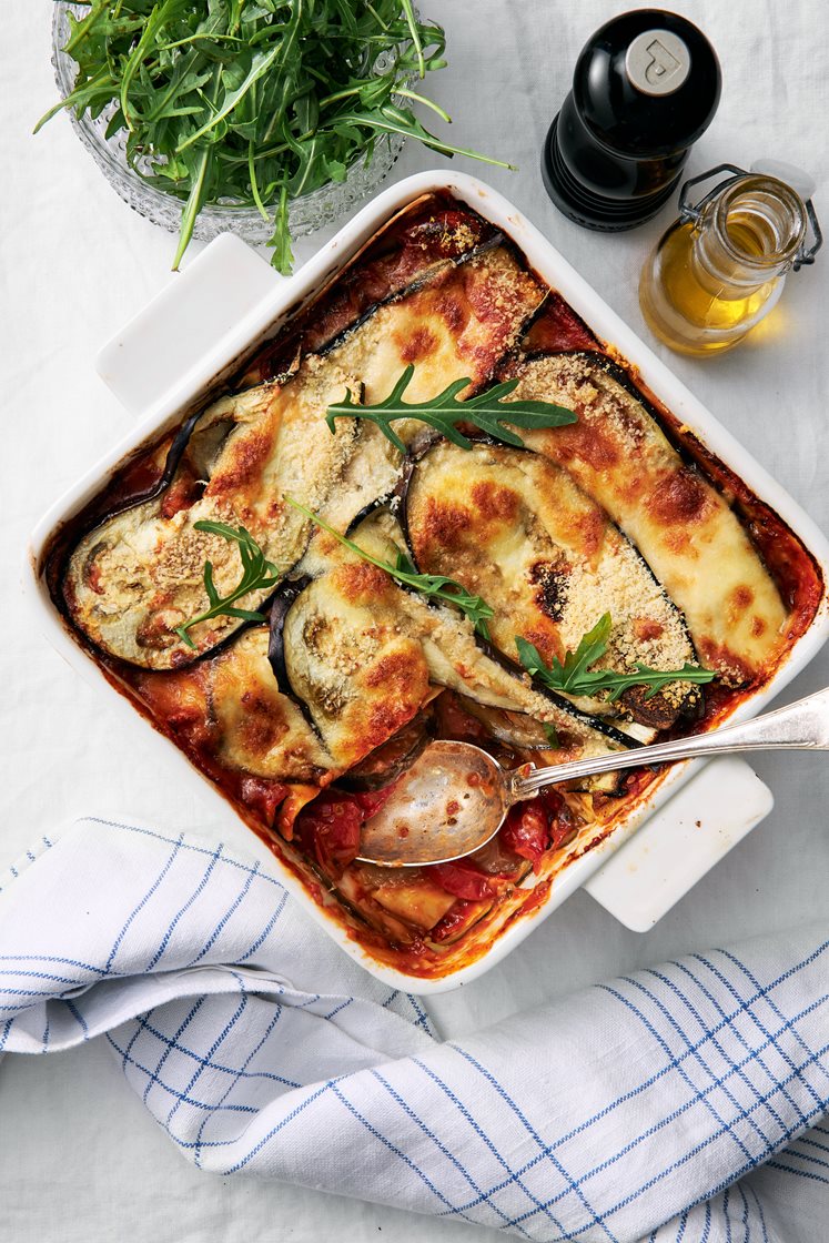 Lasagne alle melanzane - vegetarisk auberginelasagne