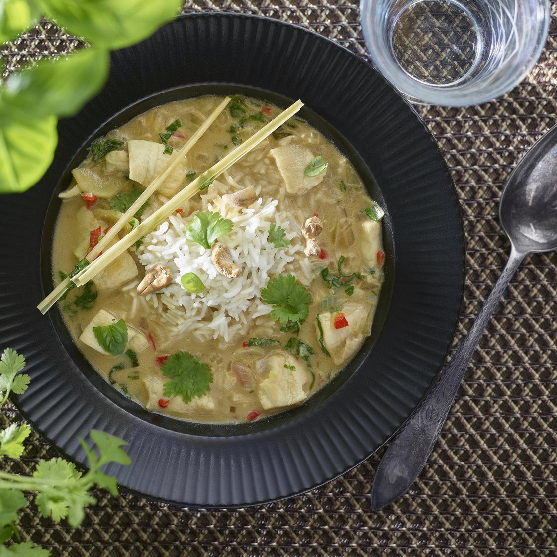 Fiskesuppe fra Laos med ris