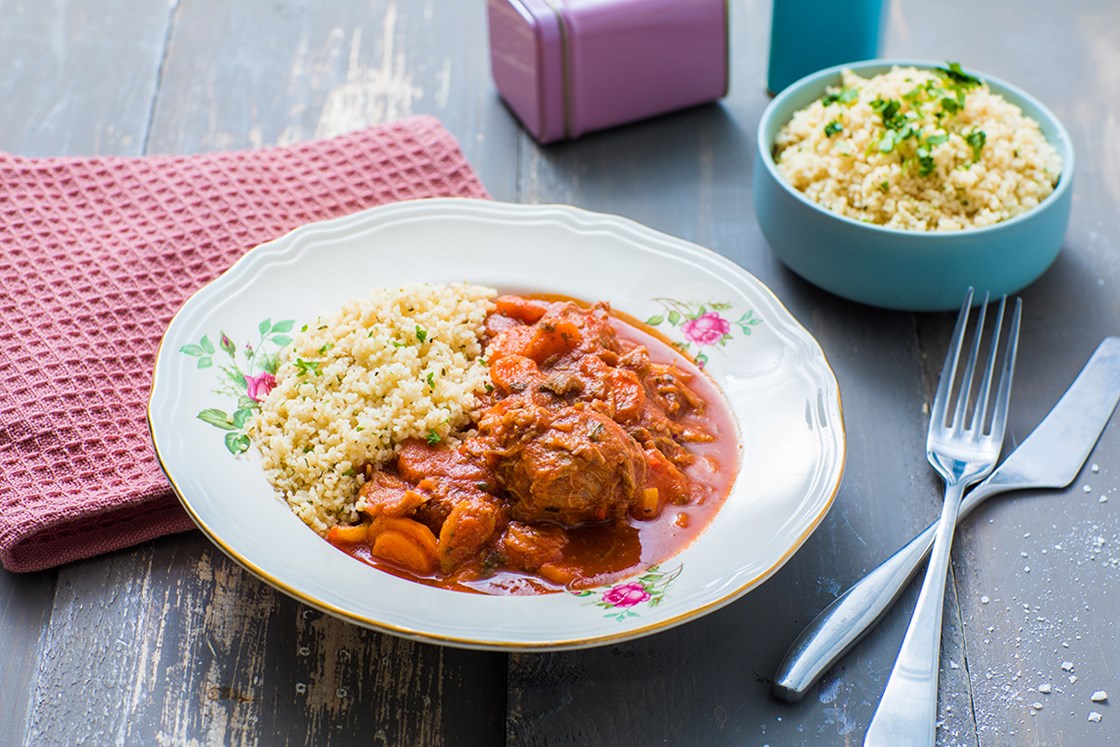 Marokkanskinspirert gryte med couscous
