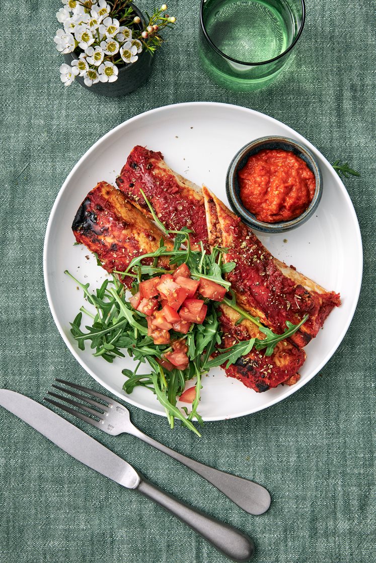 Kalkonenchiladas med ajvar relish