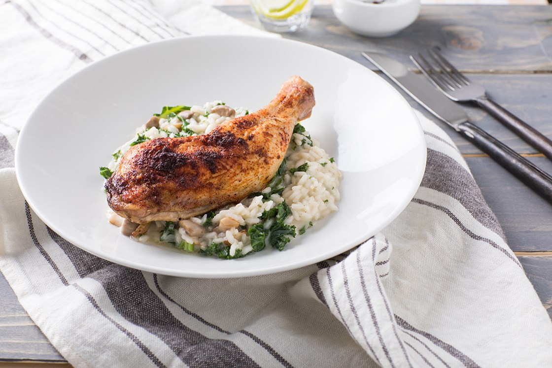 Risotto med kyllinglår og sopp