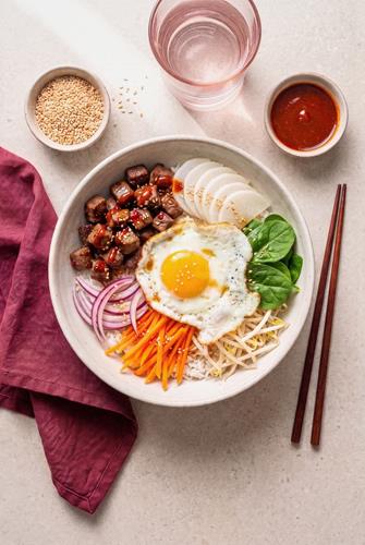 Bibimbap på vildtkød