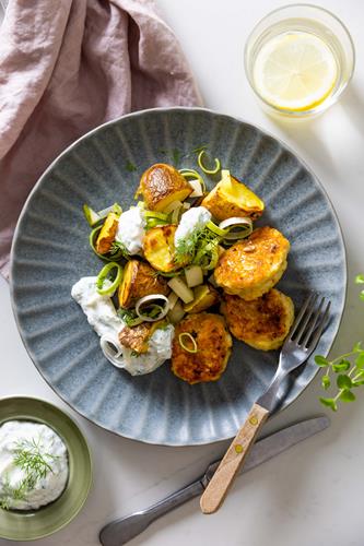 Færdigstegte fiskefrikadeller