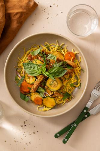 Drunken noodles - Fyldig Thai wok