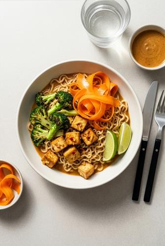 Nudler i cremet massaman sauce
